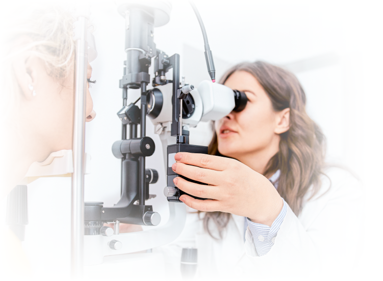 Rehabilitation department after eye surgery